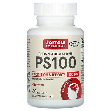 Jarrow Formulas, PS100，磷脂醯絲氨酸，100 毫克，60 粒軟膠囊