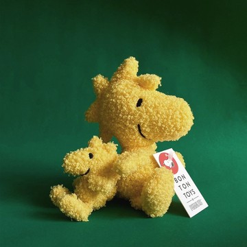 PEANUTS by BON TON TOYS｜Woodstock糊塗塌客環保填充玩偶-黃 15cm