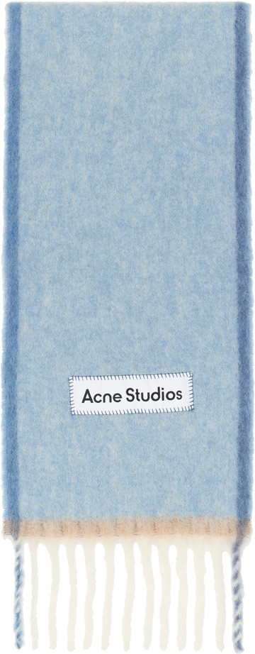 Acne Studios 蓝色 Wool Mohair Narrow 围巾