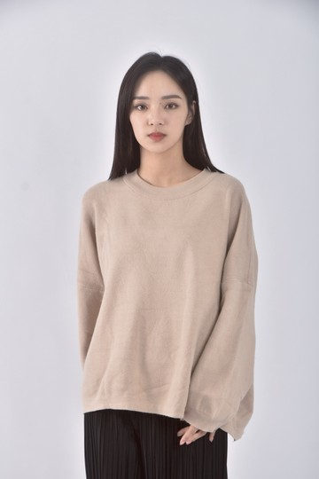 (F) eilleen韓牌質感杏色長袖上衣