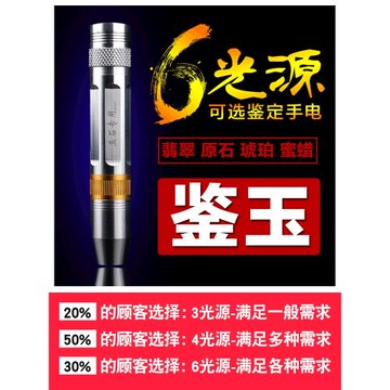 照玉石手電筒珠寶強光超亮專用紫光燈365紫外線文玩鑒定檢測筆NM