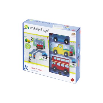 tender leaf 小鎮交通遊戲組  1組  小鎮交通  72 x 51 x 6 cm