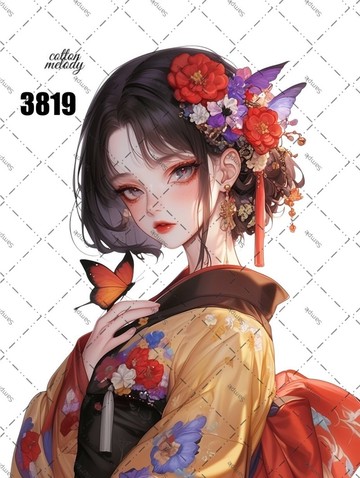 original sticker no.3819 人物貼紙 原創貼紙 原創人物貼紙 裝飾貼紙 cotton melody
