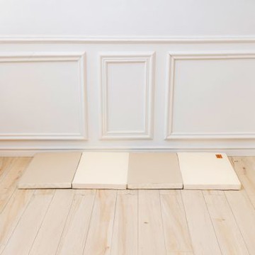 【Mang Mang 小鹿蔓蔓】兒童4cm抗菌摺疊防護地墊/床邊墊-四折連接款(兩色可選)