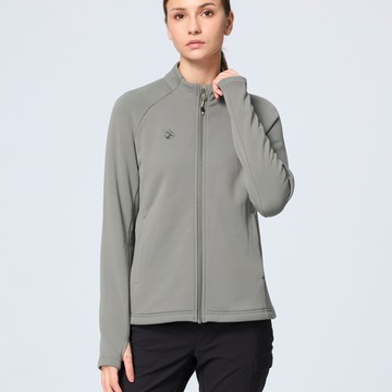 【WILDLAND荒野】女stretch輕量超暖中層外套198迷霧綠