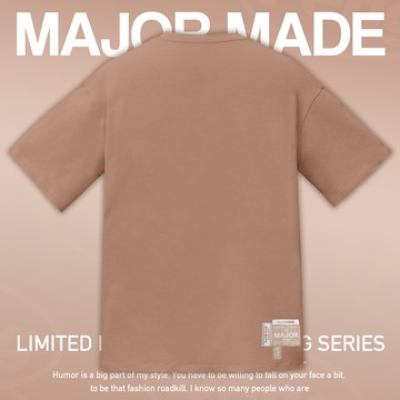 品牌厚磅質感多標設計素T