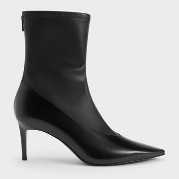 尖頭細跟貼腿短靴