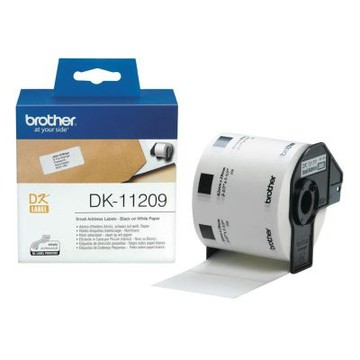 【Brother 兄弟】DK-11209 標籤帶 白底黑字 29mm x 62mm