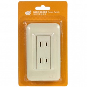 二插座蓋板組 牙白