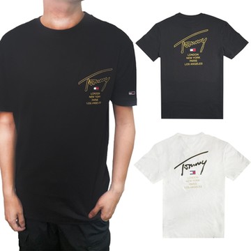 Tommy Hilfiger 湯米 金字 背後大LOGO 城市標語(平輸品)