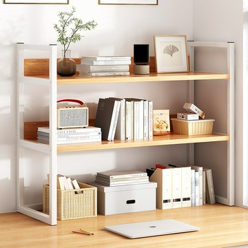 免運/快速出貨 簡易書架桌面置物架鐵藝辦公室桌上收納架學生宿舍書桌簡約整理架