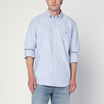 Light blue striped Oxford shirt Custom-Fit