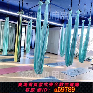 【全網低價 可打統編】空中瑜伽吊床瑜伽館專用高空單點彈力家用訓練吊床固定盤配件全套