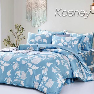 KOSNEY   臻愛密碼  頂級特大60支100%天絲TENCEL八件式兩用被床罩組
