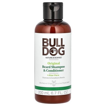 Bulldog Skincare For Men, 原裝男性鬍鬚香波和護須素，6.7 盎司（200 毫升）
