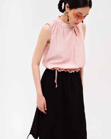 女裝：餃子泡泡衫 (玫瑰粉)