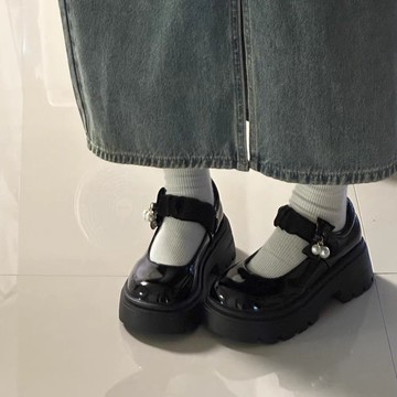 🔥台灣出貨🔥瑪麗珍鞋 鞋子厚軟底瑪麗珍小皮鞋女英倫風蝴蝶結軟麵單鞋子  女鞋  小皮鞋 瑪莉珍鞋