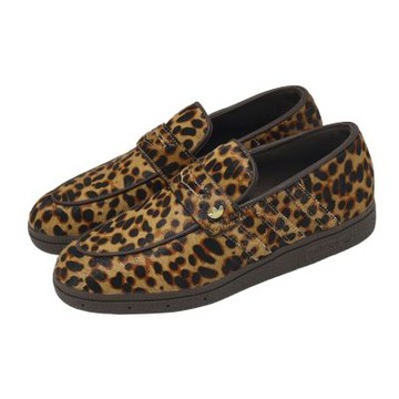 adidas 愛迪達 休閒鞋 Handball Spezial Loafer W 女鞋 棕 豹紋 樂福鞋 KJ2526
