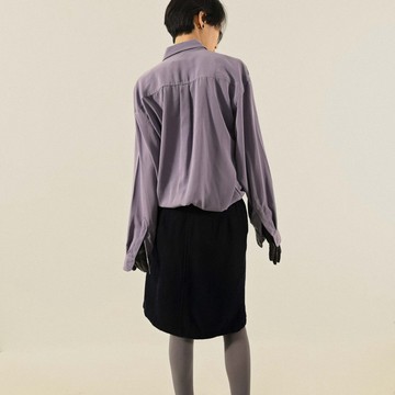 【NaSuBi Vintage】經典版型純色古著襯衫
