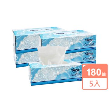 日本Kleenex盒裝面紙180抽x5盒(含保濕成分)