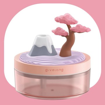 【NOFUN 整人玩具】 NOFUN 景觀空氣加濕器 植物造型加濕器 可愛 療癒 交換禮物 - 紅色櫻花樹