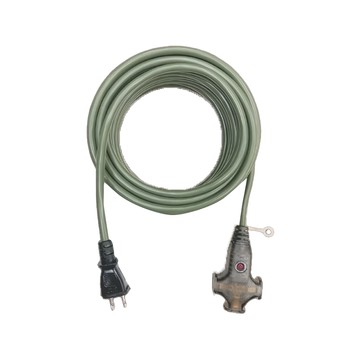 D-POWER 動力延長線 2P三插座附燈 軍綠色  15m  1個