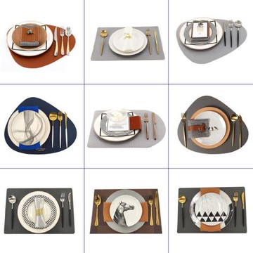 樣板房西餐盤擺件售樓處樣板間餐桌裝飾品西餐具套裝軟裝盤子擺臺