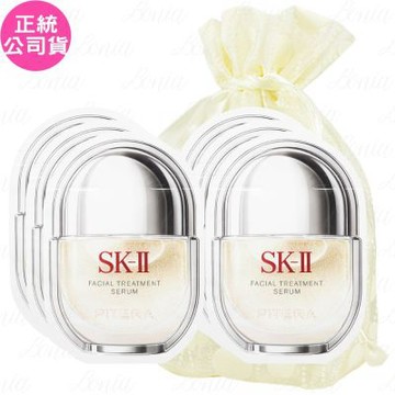 SK-II 青春精華液(0.6ml*2片)*3旅行袋組(公司貨)