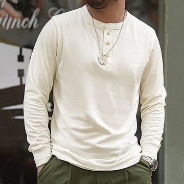 漢工裝內搭打底衫 長袖T恤 長袖T恤純棉