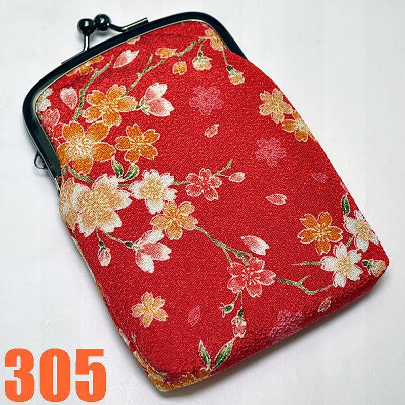 和柄がま口タバコケース ちりめん りんず メンズレディース おしゃれ小物入れコスメメイクポーチ 印鑑カードシガレットケースたばこ入れ 日本製ココラック 通販 Lineポイント最大get Lineショッピング