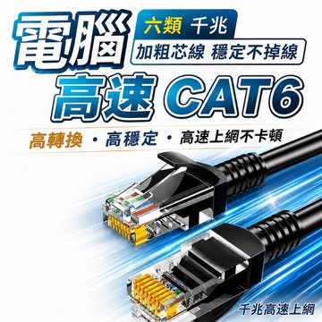 高速網路線 保固一年  CAT6  網路線 RJ45 1米-30米 傳輸線 路由器 電腦 交換器 高速乙太線 電競網路線