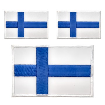 A-ONE 匯旺 芬蘭國旗刺繡布貼 8 x 5 cm  芬蘭  1組
