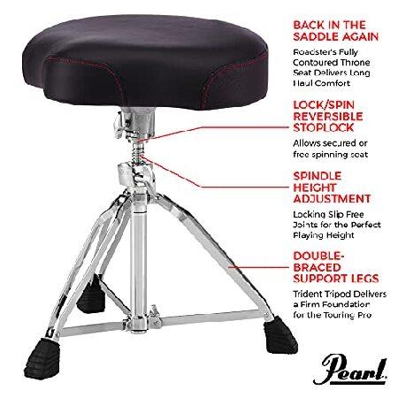 Pearl Roadster Drum Throne Saddle Multi-Core Motorcycle Seat Style (D3500)