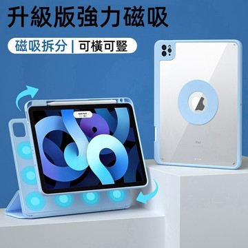 360°磁力旋轉 休眠皮套 帶筆槽 適用 iPad Pro13吋11吋 AirPro 10 4 6 5保護套 mini6