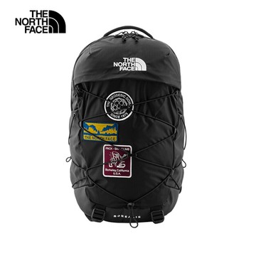 【The North Face 官方旗艦】北面男女款黑色戶外後背包｜52SE56U