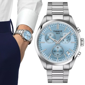 TISSOT天梭 PR100 時尚計時石英腕錶 40mm/T1504171135100