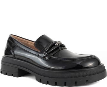 SANTINO MILANO BLACK ELEGANT CLOSED LOAFERS 黑色女款鞋子