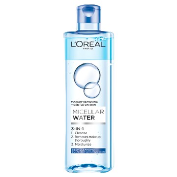 L'OREAL PARiS 巴黎萊雅 台灣公司貨 三合一卸妝潔顏水 深層極淨型  400ml  1瓶