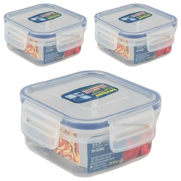 KEYWAY 聯府 優鮮方型保鮮盒 KIS300  3個  單件