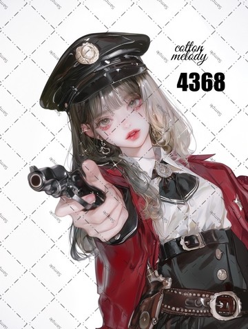 original sticker no.4368 人物貼紙 原創貼紙 原創人物貼紙 裝飾貼紙 cotton melody