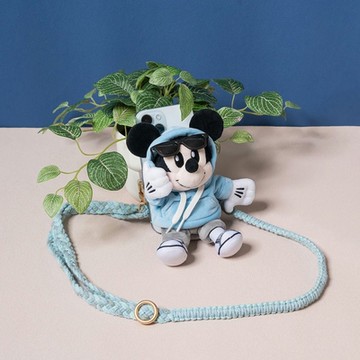 InfoThink 米奇系列 絨毛公仔手機背夾+環保配件袋