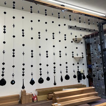 黑色塔羅 佛化人生 黑色手工水晶珠簾 手擺的藝術放手去做 太赫茲