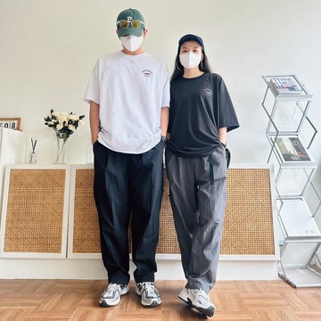 AMERO 男裝 女裝 日系機能寬褲 休閒褲 側邊隱藏口袋 情侶裝