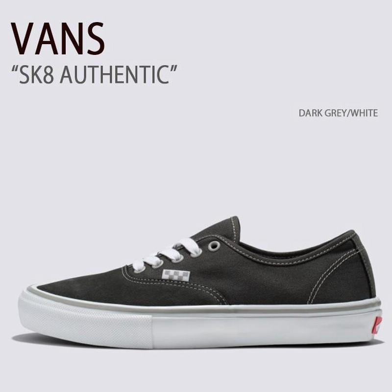 VANS SK8 AUTHENTIC DARK GREY WHITE VN0A5FC8DGW