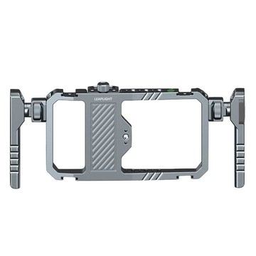 LEAPLIGHT 力普萊 全金屬 通用 手機兔籠 雙手柄 邊框 雙手持拍攝 冷靴擴充【中壢-水世界】