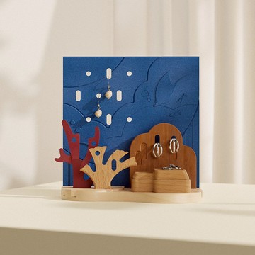 Hi 海 - 飾品展示收納架 / 實木製