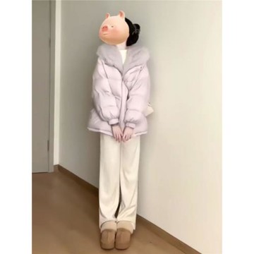 (免運)韓版小個子洋氣時髦大毛領棉服外套2026新款秋季今年流行爆款外套