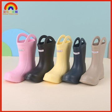 可愛雨鞋 雨鞋兒童 兒童防水鞋 幼兒雨鞋 小孩雨鞋 兒童雨靴寶寶雨鞋橡塑輕便防滑男童女童幼兒園兒童雨靴男孩女孩新款雨B8