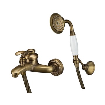 【MULTI百工居室】MIT製造嚴選MTS06GR中世紀歐風古銅金沐浴龍頭