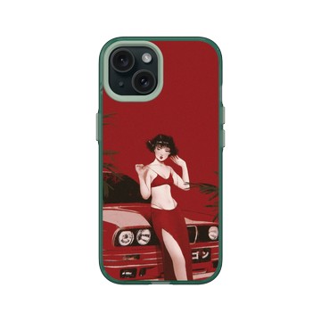 iPhone 15 Clear 憂墨綠 - Janice Sung - Garnet 石榴石